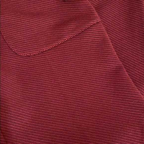ANTHROPOLOGIE - THE ESSENTIAL TROUSER Slim Flared Fit Burgundy Pants Size 0 NWT - Picture 8 of 14